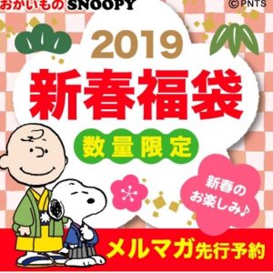 スヌーピーの福袋を公開2019-3-4