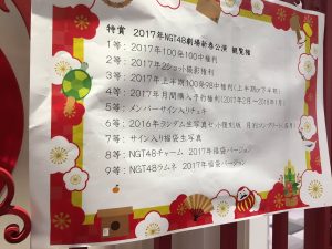 NGT48の福袋の中身2017-2-1