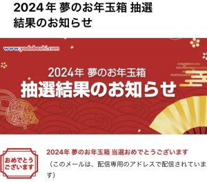 の福袋の中身2024-11-1