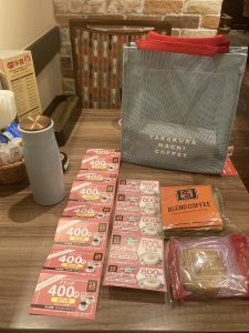 高倉町珈琲の福袋の中身2025-2-1